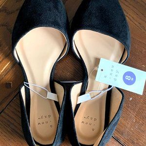 Women's Rebecca Microsuede Pointed Ballet Flats